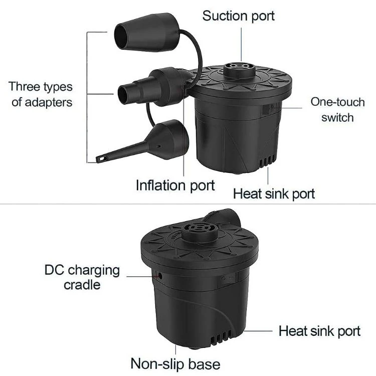 Rechargeable Battery Air Mattress Pump 10